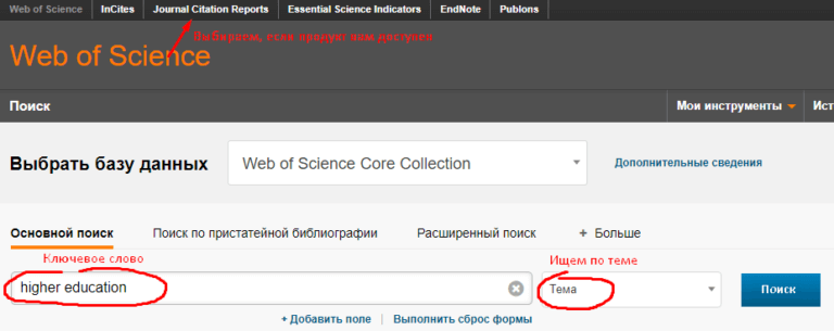 Как узнать импакт фактор журнала в web of science core collection